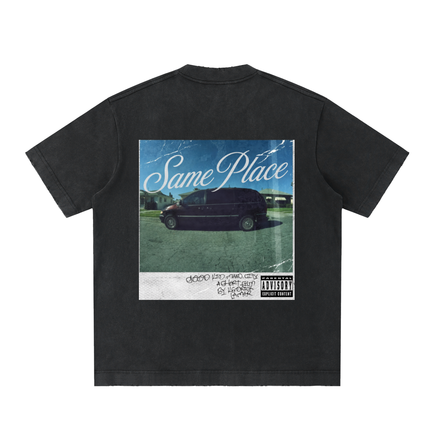 Kendricks Mini Van Vintage Washed Frayed T-Shirt