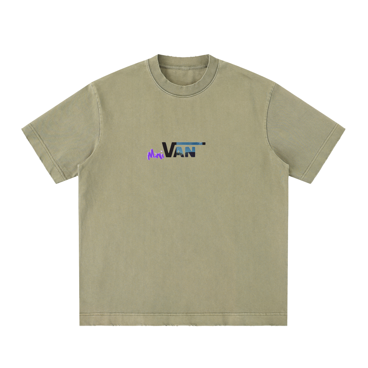 Kendricks Mini Van Vintage Washed Frayed T-Shirt
