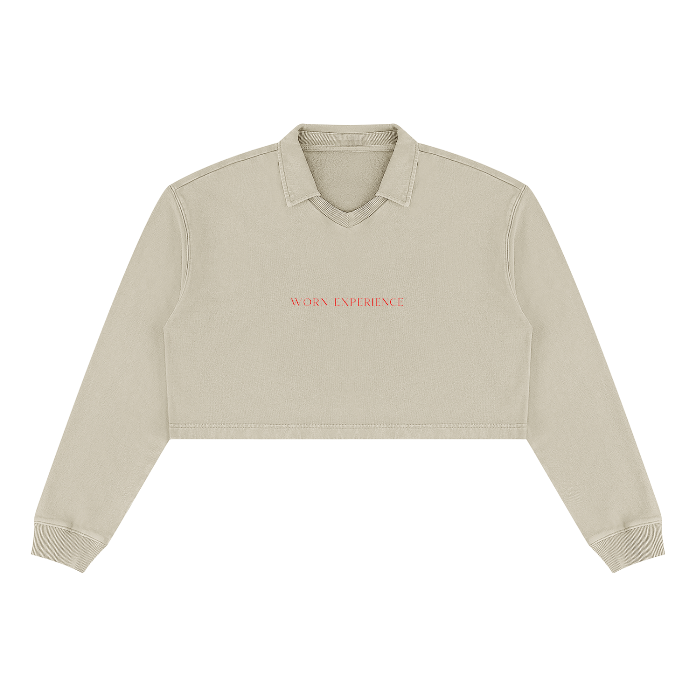 Worn Experience Women’s Vintage Wash Crop Sweatshirt