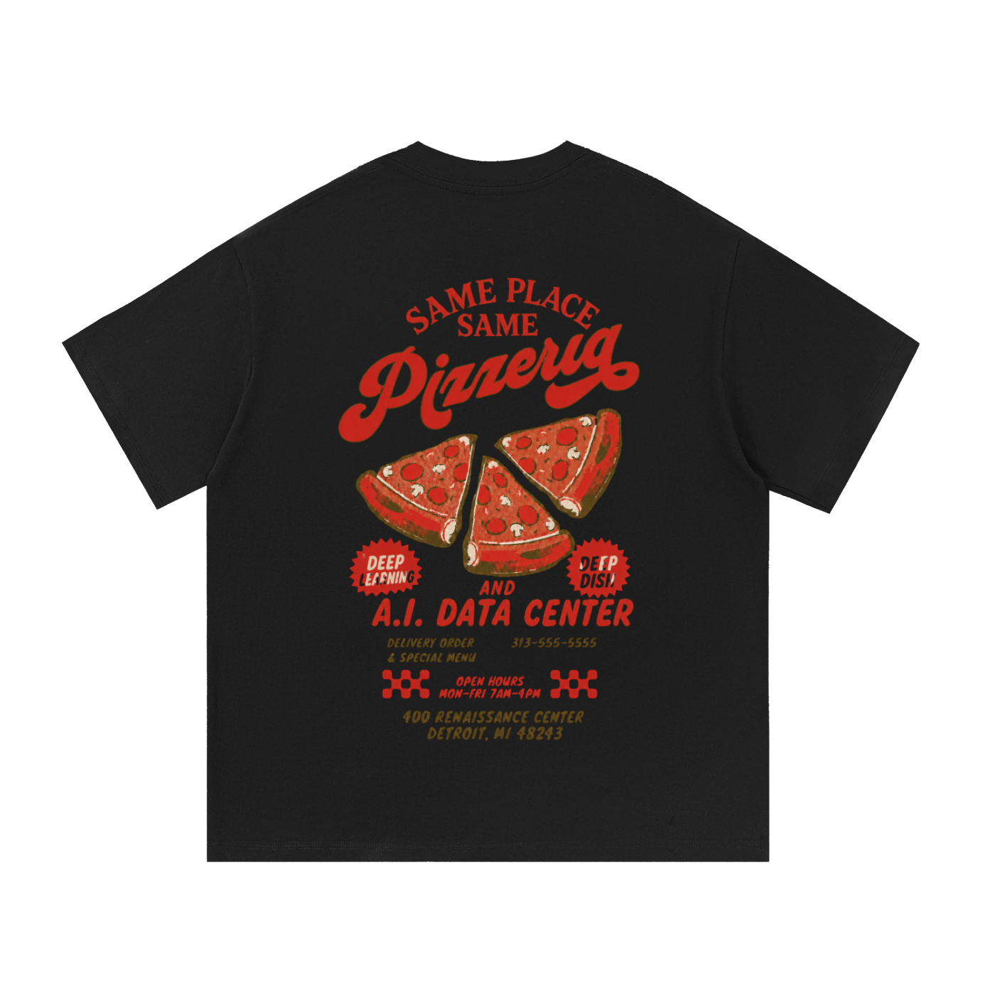 Same Place Same A.I Data center Essential Cotton T-Shirt