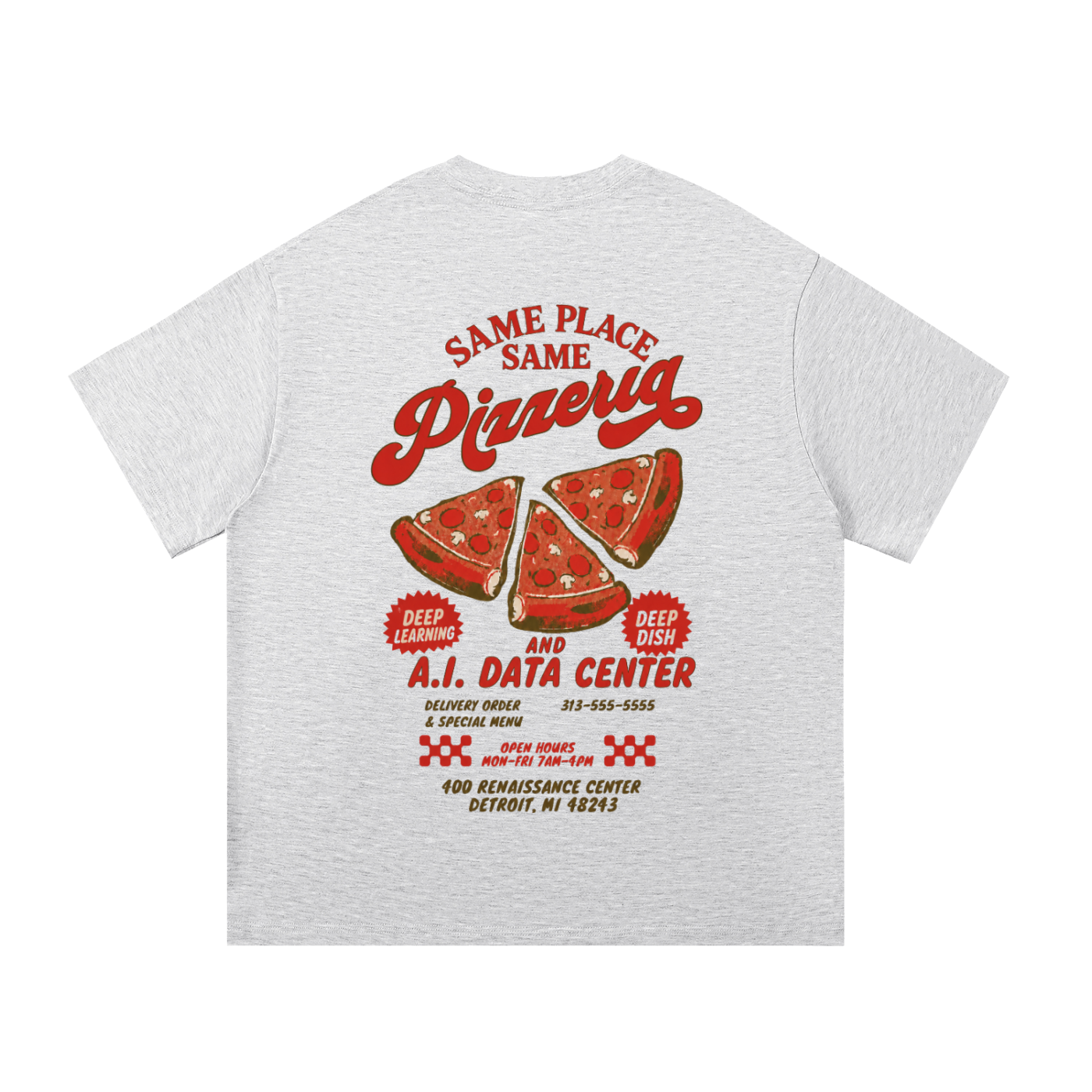 Same Place Same A.I Data center Essential Cotton T-Shirt