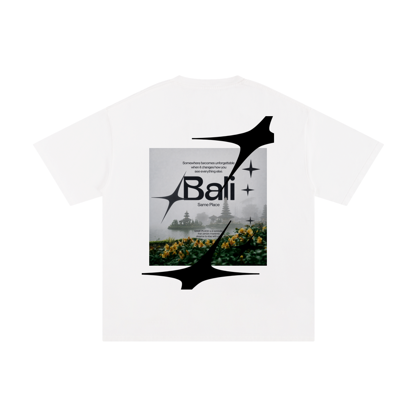 Bali - Same Place Same Time Unisex Pure Cotton T-Shirt