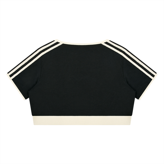 Women’s Color Block Crop T-Shirt