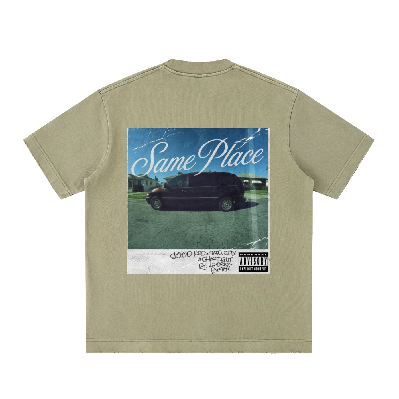 Kendricks Mini Van Vintage Washed Frayed T-Shirt